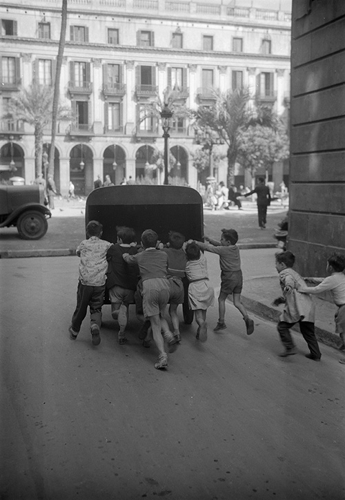 Plaça Reial. Barcelona, 1955